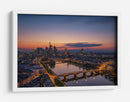 Horizonte de Frankfurt al atardecer - Robin Oelschlegel | Cuadro decorativo de Canvas Lab
