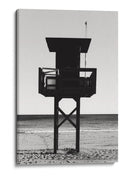Puesto de playa en blanco y negro - Fluidys Studio III | Cuadro decorativo de Canvas Lab