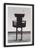 Puesto de playa en blanco y negro - Fluidys Studio III | Cuadro decorativo de Canvas Lab