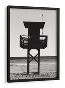Puesto de playa en blanco y negro - Fluidys Studio III | Cuadro decorativo de Canvas Lab