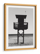 Puesto de playa en blanco y negro - Fluidys Studio III | Cuadro decorativo de Canvas Lab