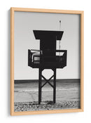 Puesto de playa en blanco y negro - Fluidys Studio III | Cuadro decorativo de Canvas Lab