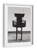 Puesto de playa en blanco y negro - Fluidys Studio III | Cuadro decorativo de Canvas Lab