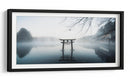 Reflejo de la Puerta Torii brumosa - Takumi Ikeda | Cuadro decorativo de Canvas Lab