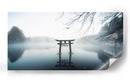 Reflejo de la Puerta Torii brumosa - Takumi Ikeda | Cuadro decorativo de Canvas Lab