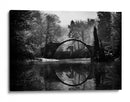 Reflejo del puente del bosque - Mike Kreiten | Cuadro decorativo de Canvas Lab