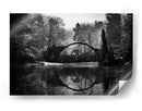 Reflejo del puente del bosque - Mike Kreiten | Cuadro decorativo de Canvas Lab