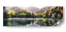 Reflejo en un lago primaveral envuelto en niebla - Tiger Seo | Cuadro decorativo de Canvas Lab