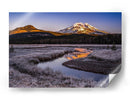 Resplandor del río de montaña helado - Andreas Agazzi | Cuadro decorativo de Canvas Lab