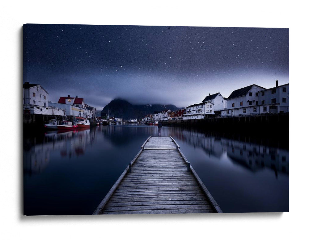 Puerto de la noche estrellada - Lior Yaakobi | Cuadro decorativo de Canvas Lab