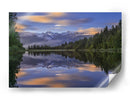 Reflejo del lago Golden Sky - Hua Zhu | Cuadro decorativo de Canvas Lab