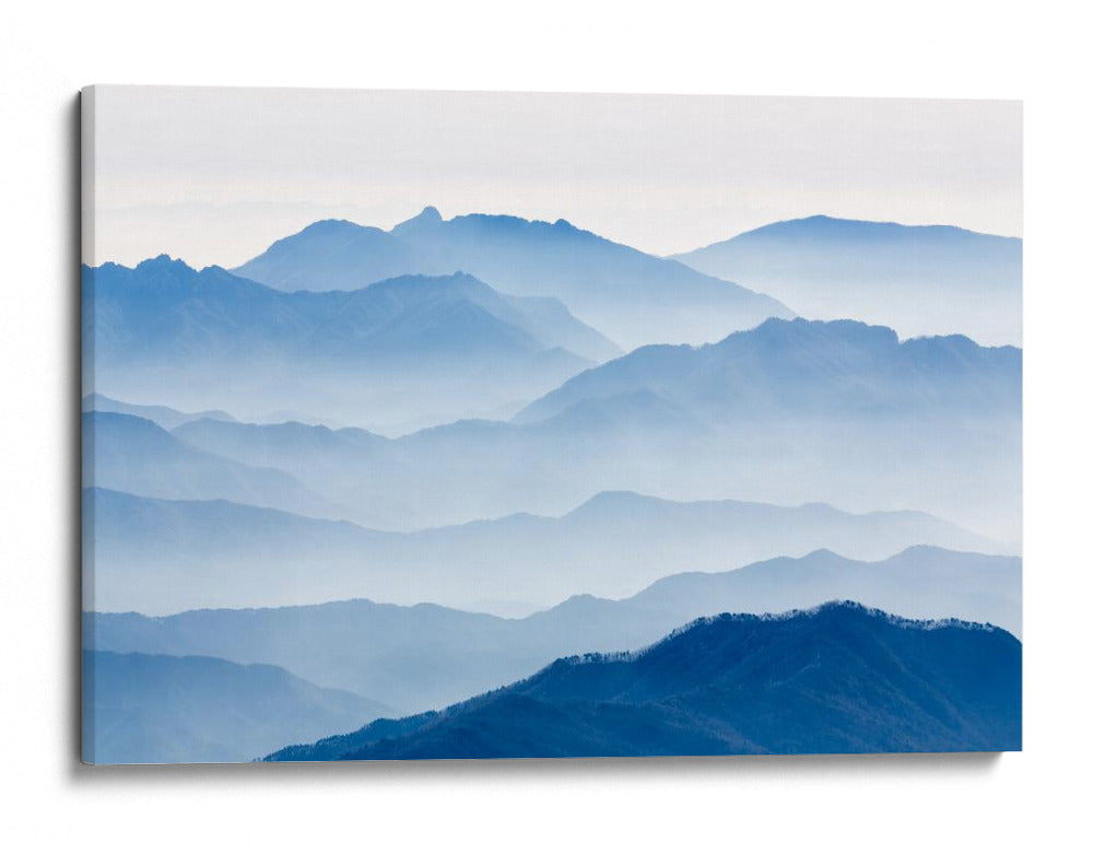 Montañas azules brumosas - Gwangseop Eom | Cuadro decorativo de Canvas Lab