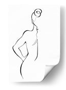 Perfil de una mujer agraciada - Fluidys Studio II | Cuadro decorativo de Canvas Lab