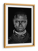 Retrato africano punteado - Vedran Vidak | Cuadro decorativo de Canvas Lab