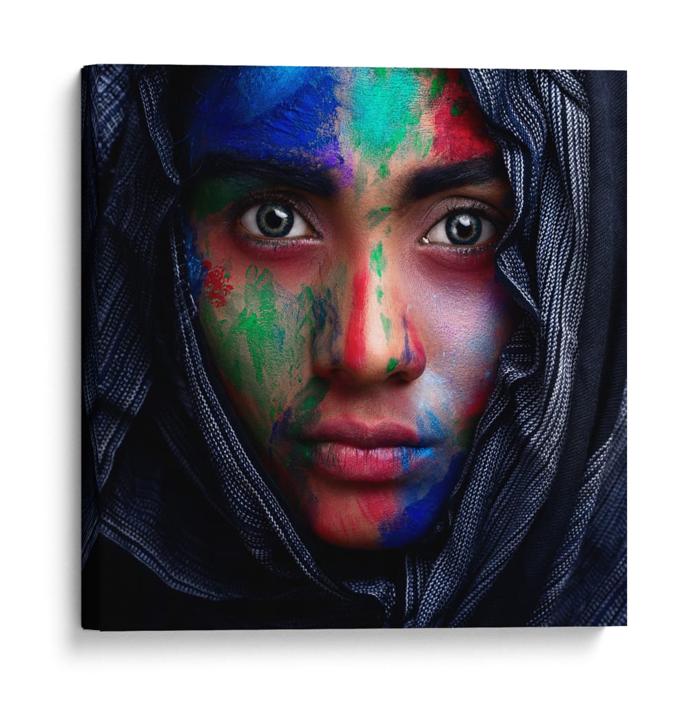 Retrato pintado de gran intensidad - James Mahfuz | Cuadro decorativo de Canvas Lab