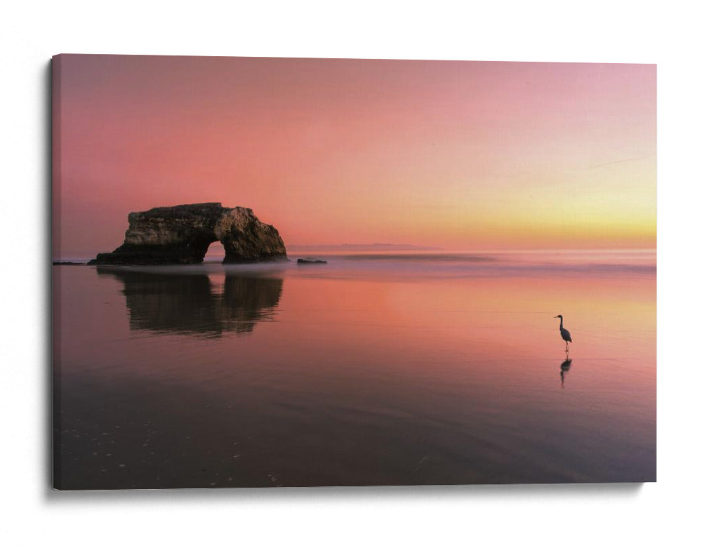 Puente natural de la garza al atardecer - Rob Li | Cuadro decorativo de Canvas Lab