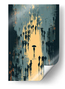 Caminata nocturna con lluvia - DIEGO D L | Cuadro decorativo de Canvas Lab