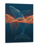 Ballena en lineas coloridas - DIEGO D L | Cuadro decorativo de Canvas Lab