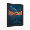 Ballena en lineas coloridas - DIEGO D L | Cuadro decorativo de Canvas Lab