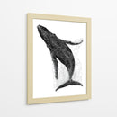 Ballena en líneas negras - DIEGO D L | Cuadro decorativo de Canvas Lab