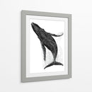 Ballena en líneas negras - DIEGO D L | Cuadro decorativo de Canvas Lab