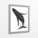 Ballena en líneas negras - DIEGO D L | Cuadro decorativo de Canvas Lab