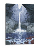 Caverna con cascada - DIEGO D L | Cuadro decorativo de Canvas Lab