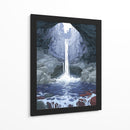 Caverna con cascada - DIEGO D L | Cuadro decorativo de Canvas Lab