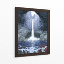 Caverna con cascada - DIEGO D L | Cuadro decorativo de Canvas Lab
