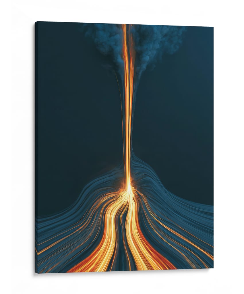 Cascada de lava - DIEGO D L | Cuadro decorativo de Canvas Lab