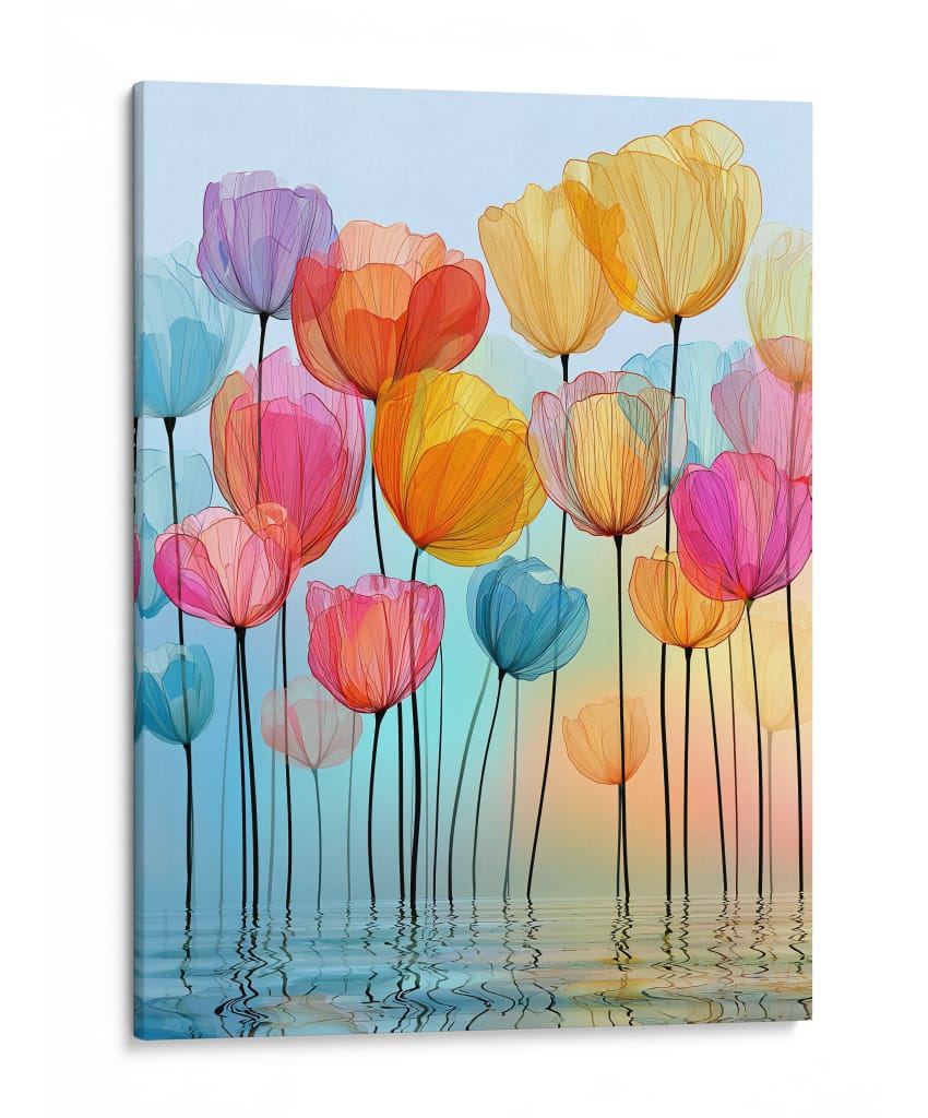 Tulipanes cristalinos - DIEGO D L | Cuadro decorativo de Canvas Lab