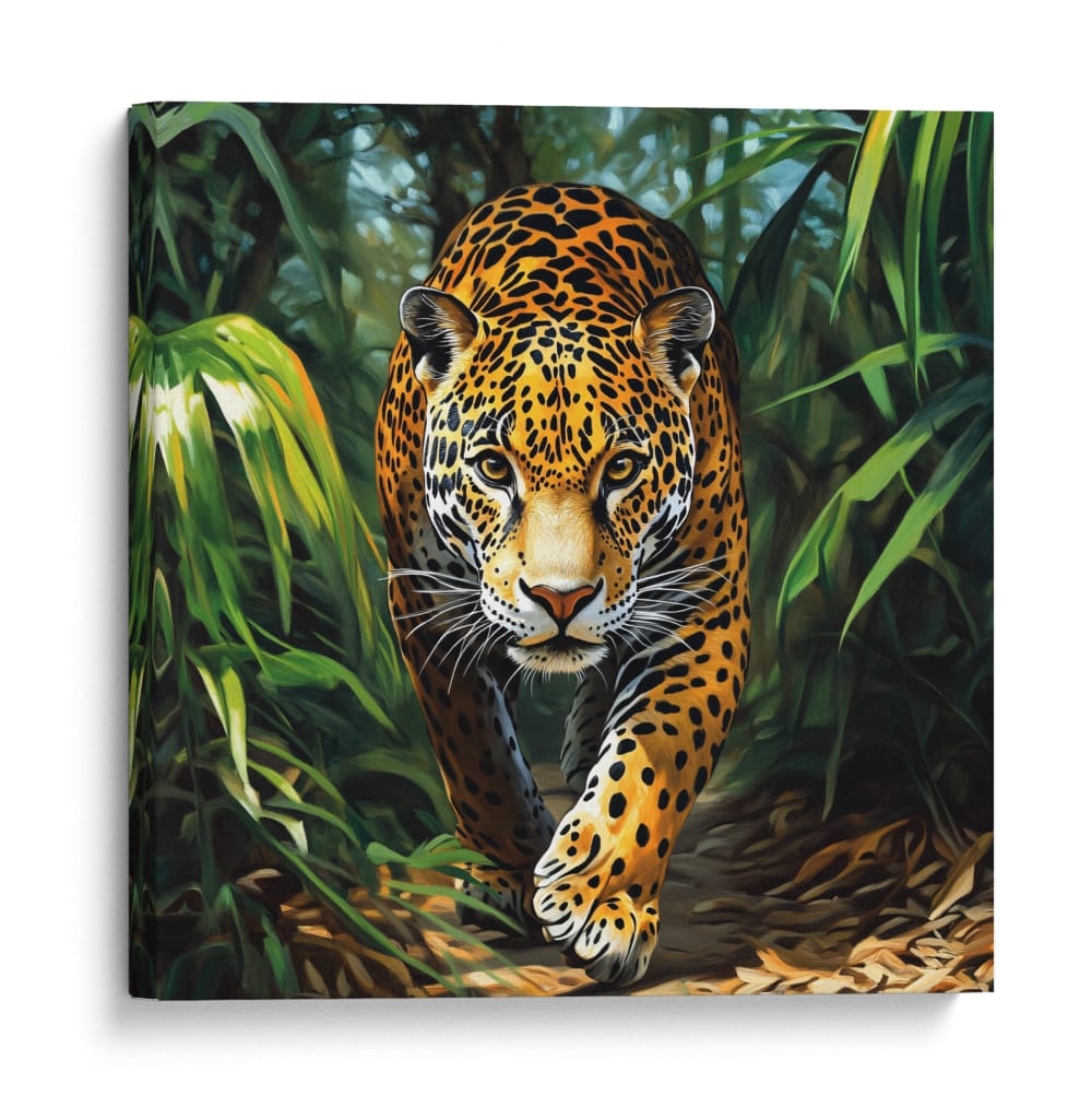 Jaguar en la Selva - Dav Madrid | Cuadro decorativo de Canvas Lab
