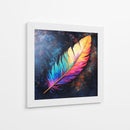 Pluma Colorida - Dav Madrid | Cuadro decorativo de Canvas Lab