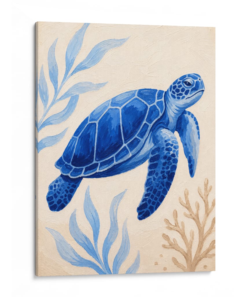 Tortuga Set de baño 1 - Dav Madrid | Cuadro decorativo de Canvas Lab