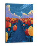 Tulipanes en caricatura - DIEGO D L | Cuadro decorativo de Canvas Lab