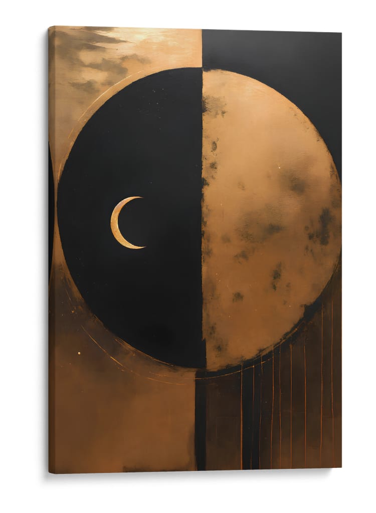 Luna Dorada - DEA Digital Esoteric Art | Cuadro decorativo de Canvas Lab