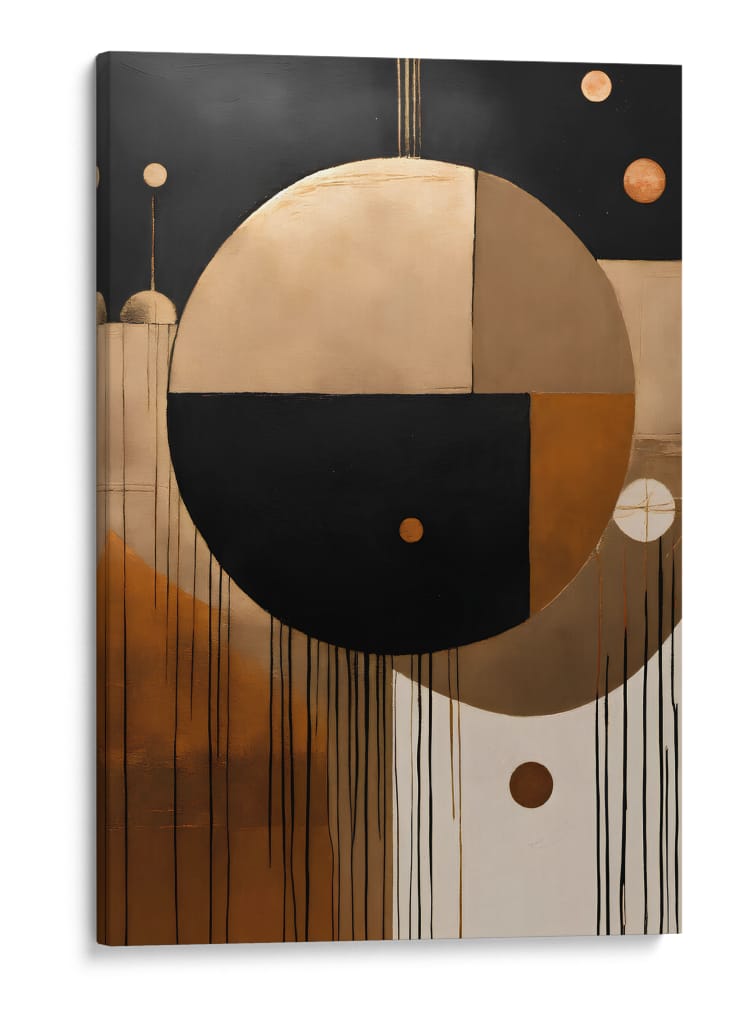 Lluvia Negra y Oro - DEA Digital Esoteric Art | Cuadro decorativo de Canvas Lab