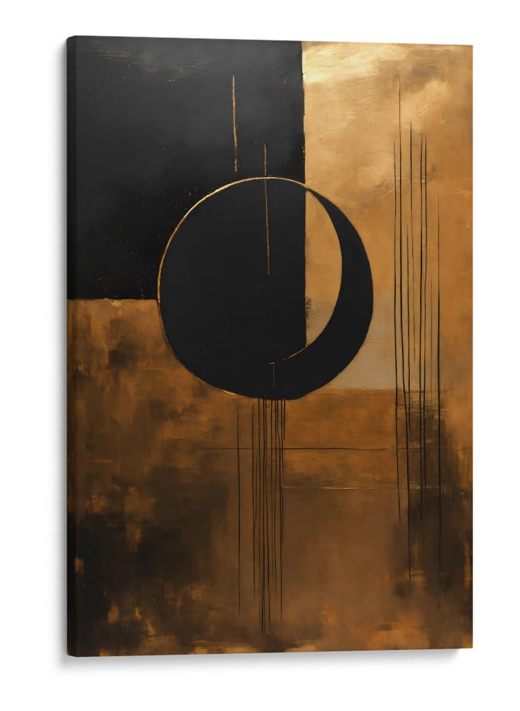 Eclipse Dorado - DEA Digital Esoteric Art | Cuadro decorativo de Canvas Lab