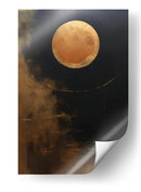 Astro Dorado Sobre el Mar - DEA Digital Esoteric Art | Cuadro decorativo de Canvas Lab
