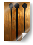 Tres Dimensiones Doradas - DEA Digital Esoteric Art | Cuadro decorativo de Canvas Lab