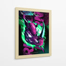 Furia de Neón Rinoceronte - Puffy Design | Cuadro decorativo de Canvas Lab