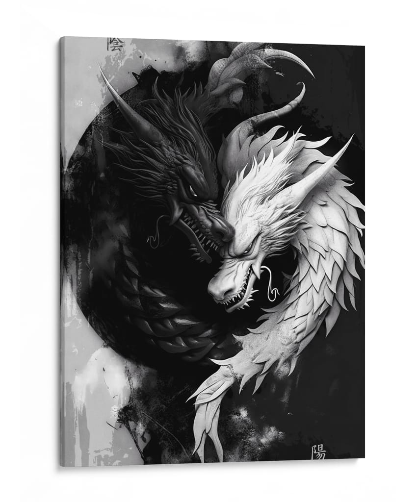 Equilibrio de Dragones - Puffy Design | Cuadro decorativo de Canvas Lab