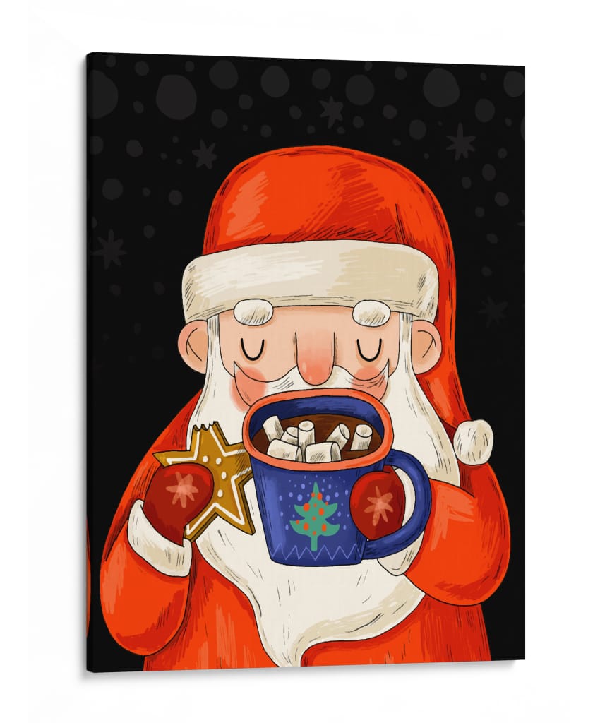 Santa Calientito - Puffy Design | Cuadro decorativo de Canvas Lab