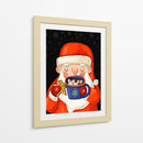 Santa Calientito - Puffy Design | Cuadro decorativo de Canvas Lab