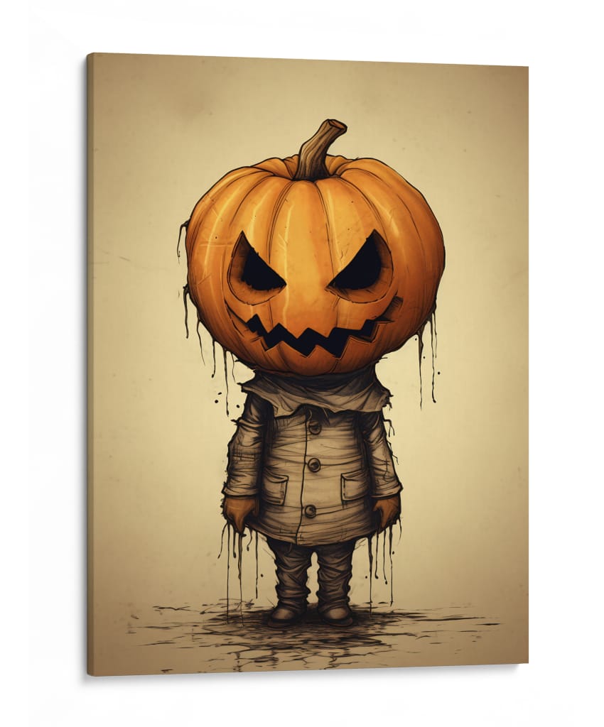 Niño Calabaza - Puffy Design | Cuadro decorativo de Canvas Lab