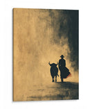 Silueta de torero y toro - DIEGO D L | Cuadro decorativo de Canvas Lab