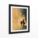 Silueta de torero y toro - DIEGO D L | Cuadro decorativo de Canvas Lab