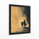 Silueta de torero y toro - DIEGO D L | Cuadro decorativo de Canvas Lab