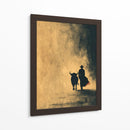 Silueta de torero y toro - DIEGO D L | Cuadro decorativo de Canvas Lab