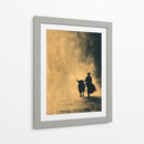 Silueta de torero y toro - DIEGO D L | Cuadro decorativo de Canvas Lab